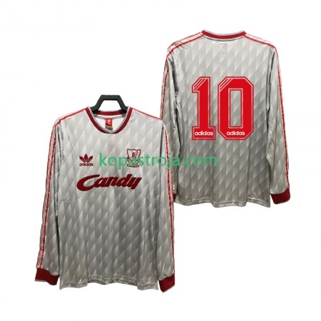 Billiga Fotbollströjor Liverpool 10 1989 1991 Retro Borta tröja Långärmad